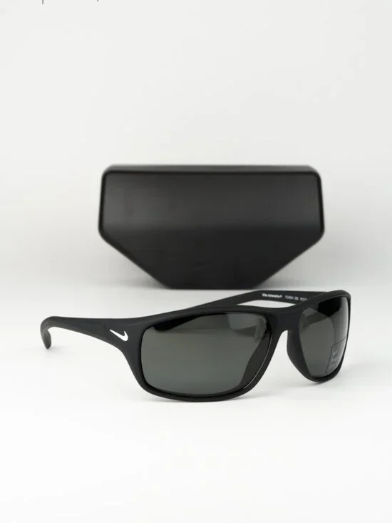 Nike Men Sunglasses Black Grey Polarized Wraparound ADRENALINE P FQ4604 095 NEW