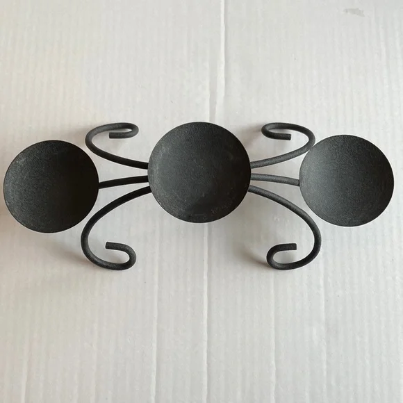 Black Iron Candle Holder