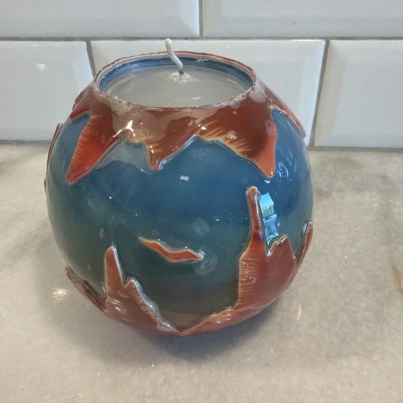 Southwest Landscape Glow City Candles Hand-Carved 100%‎ Paraffin Wax, Scent Free