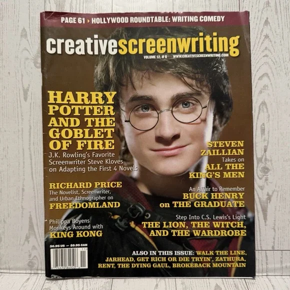 Creative Screenwriting Magazine Harry Potter Goblet Of Fire 2005 Vol 5 #6 Kloves