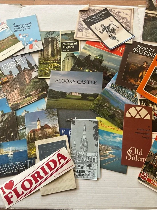 Vintage Travel ephemera Lot - Multi/Blue Collection