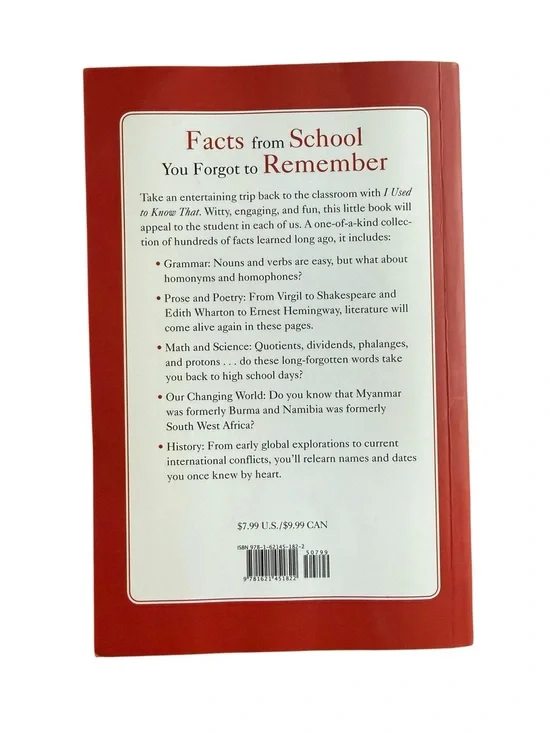 🫶🏻 I Used To Know That (Stuff You Forgot in School) Book