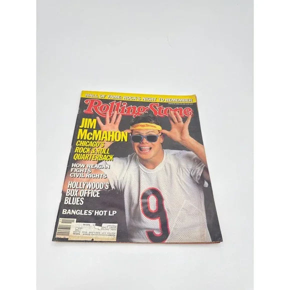 Vintage Rolling Stone Magazine March 1986 Jim McMahon Chicago Bears Issue 469