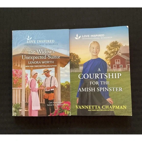 Love Inspired Inspirational Romance Lot 2‎ Paperback Amish Spinster Widow Suitor