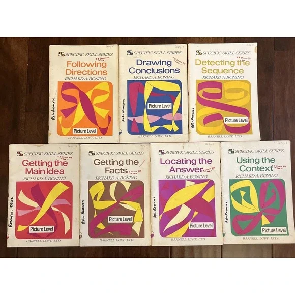 Vintage Specific Skill Series Book Lot Picture Level RICHARD BONING Barnell #1
