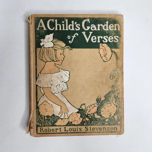 Antique 1902 A Child's Garden of Verses Robert Louis Stevenson Illustrated Book‎