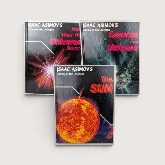 Vintage Isaac Asimovs Library Of The Universe 3 Book Set