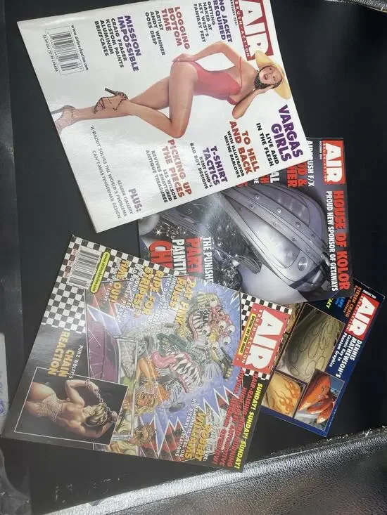Lot Of 4 AIRBRUSH ACTION MAGAZINES February/December /Hot Rod Issue