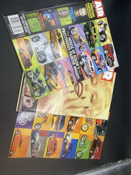 AIR BRUSH ACTION Magazines, LOT of 3 Issues April 2000,2003,2004 , Vintage