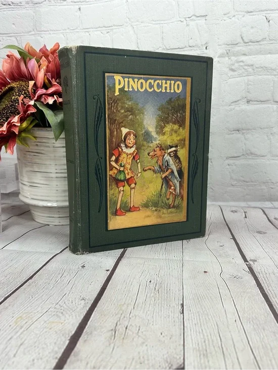 vtg 1924 Pinocchio D. collodi mayflower series hardcover illustrated children’s