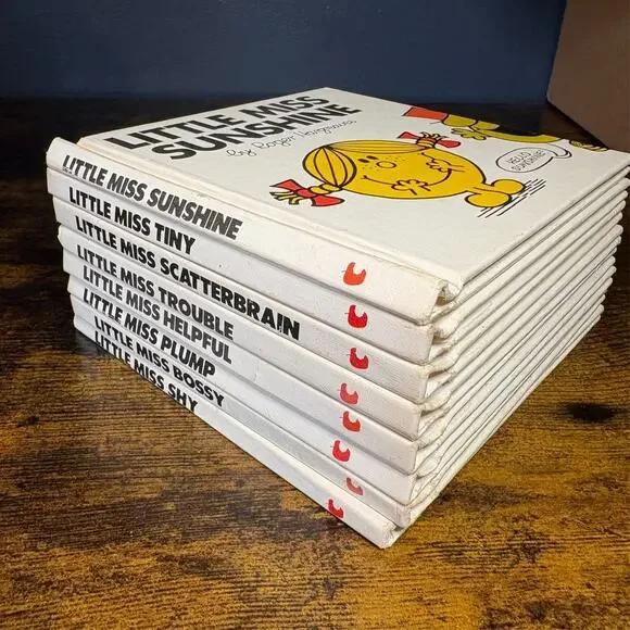 Lot 8 VTG Little Miss Collectible Books Roger Hargreaves Behavior Manners Humor