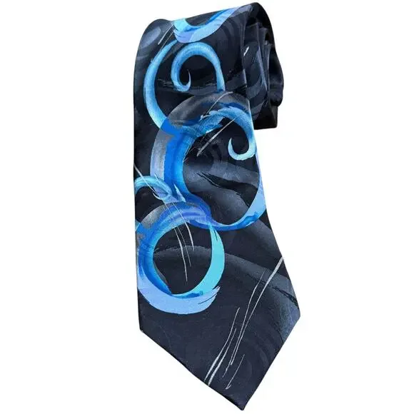 J Jerry Garcia Clockworks Collection Fifty Eight 100% Silk Neck Tie 3.75