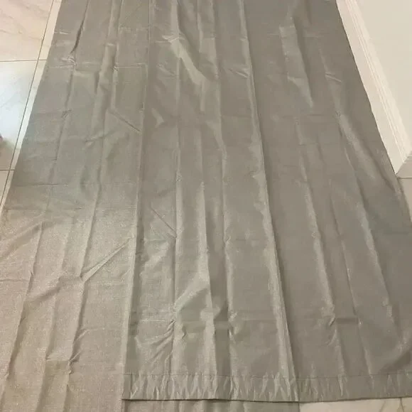 Your Zone Silver Blackout Curtains 84”
