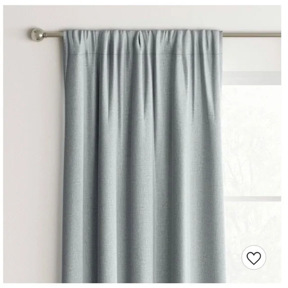 LAST CHANCE Set 2 Target Thatched Heather Gray Curtain Panels Light Blocking 84
