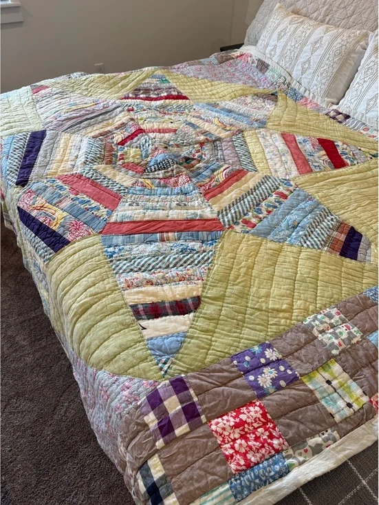 Vintage/ Antique String Star Quilt size 60x76