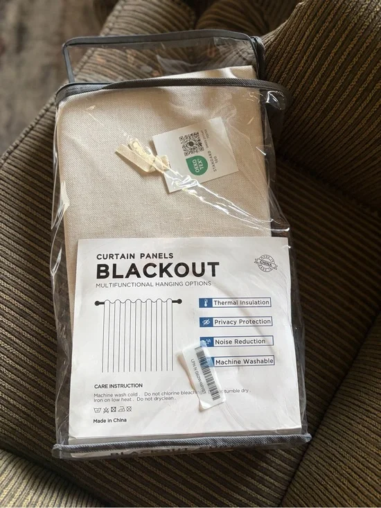 Blackout Curtain Panels - Cream/Taupe