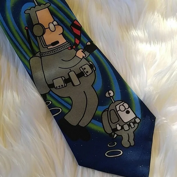 Vintage Dilbert Space Walk Tie 1997 56