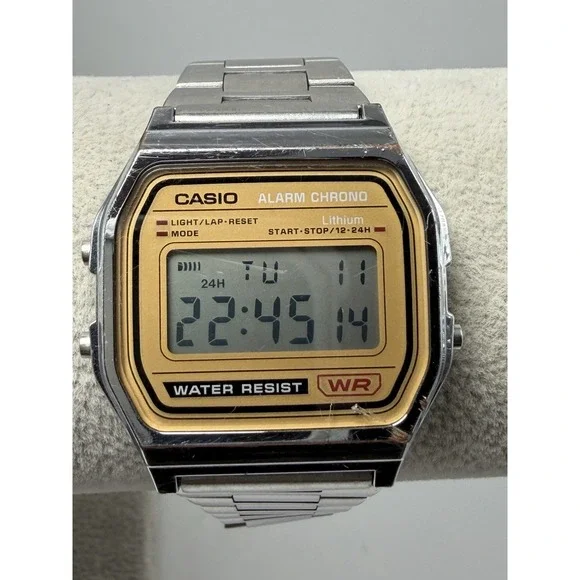 Casio A158WE New Battery Mens Watch 33MM 7.75