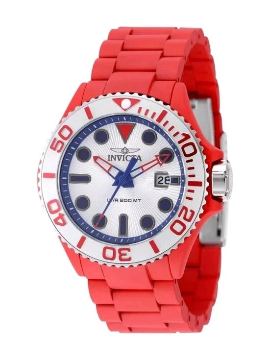 Invicta Grand Diver Playa Men's Watch - 46mm Aqua Hydro Plating Red Steel 49482