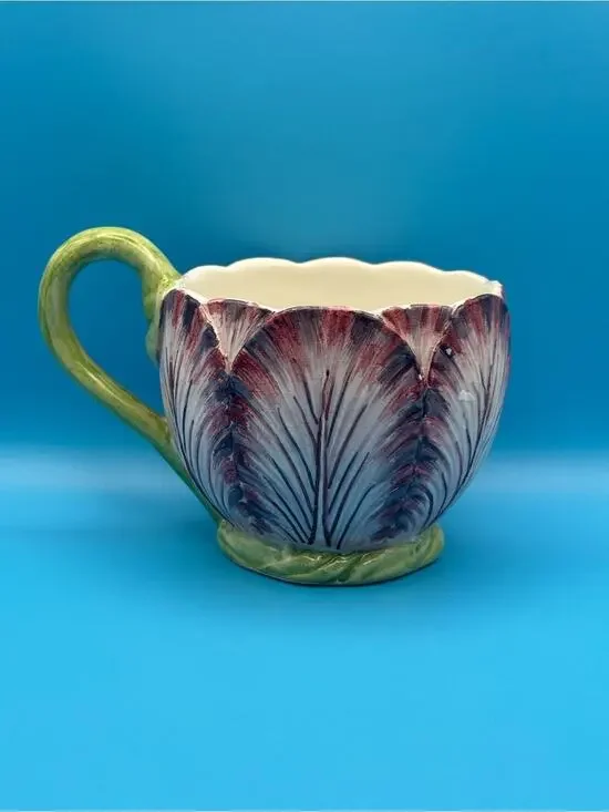 Vintage Mottahedeh Musee Des Arts Decoratifs Paris Flower Majolica Cup