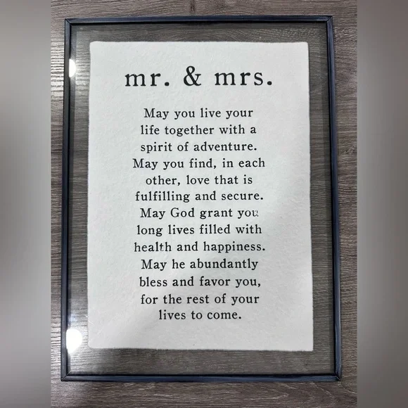Mr. & Mrs. Plaque