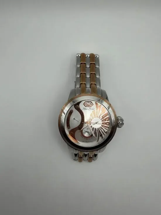 Marc Ecko Mens Watch Two-Tone Rose Gold Working