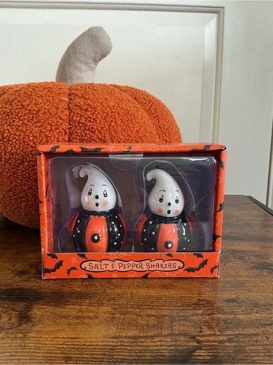 Johanna Parker Halloween Ghost Salt & Pepper Shaker Set