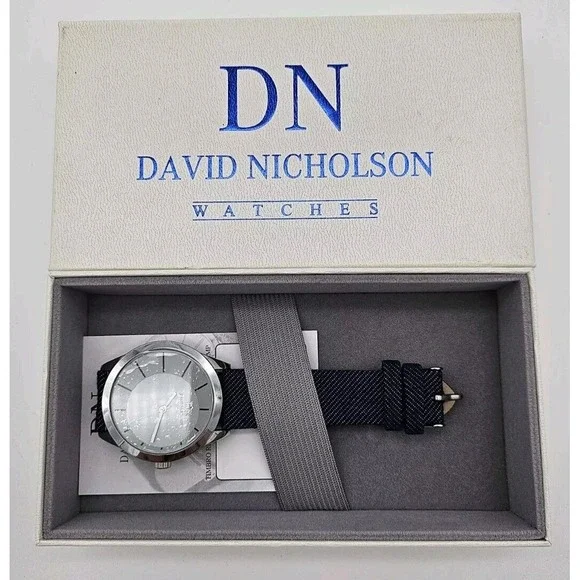 DN David Nicholson Denim Style Band Mens Watch Brand NEW