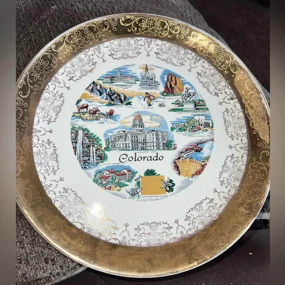 Vintage‎ Colorado collectors plate 10 1/2”