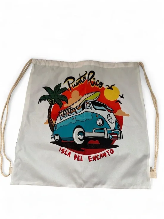 Puerto Rico VW Drawstring Bag