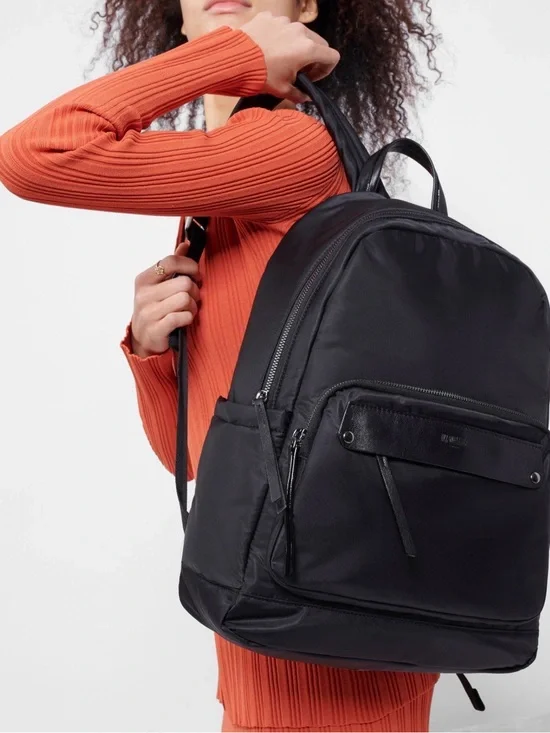 MZ Wallace Madison Black Nylon Backpack -
