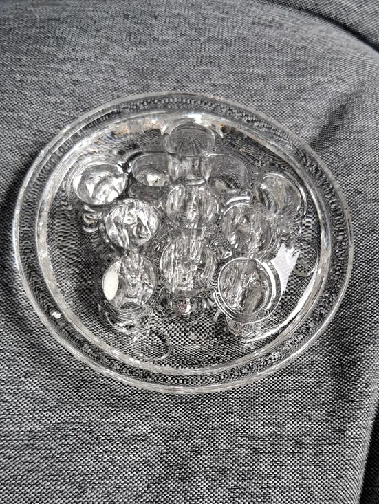 Vintage glass flower frog