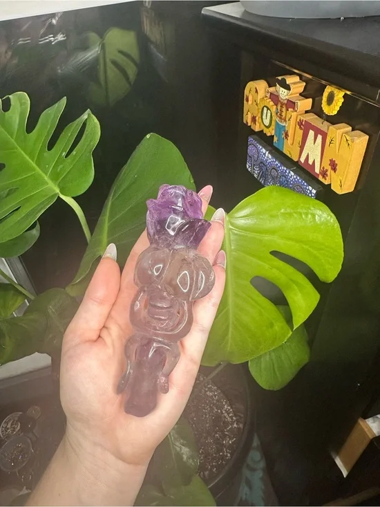Amethyst Hand-Carved Crystal rose