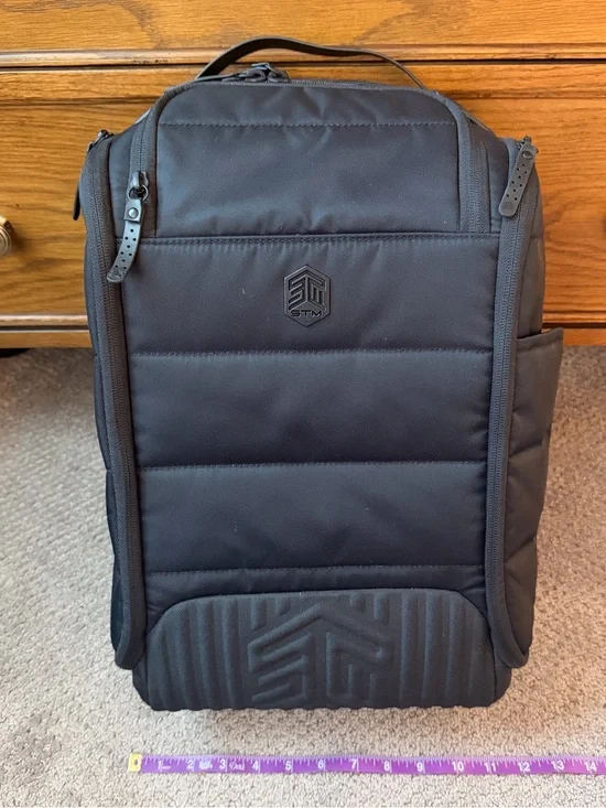 STM Black Padded Men’s Laptop Backpack