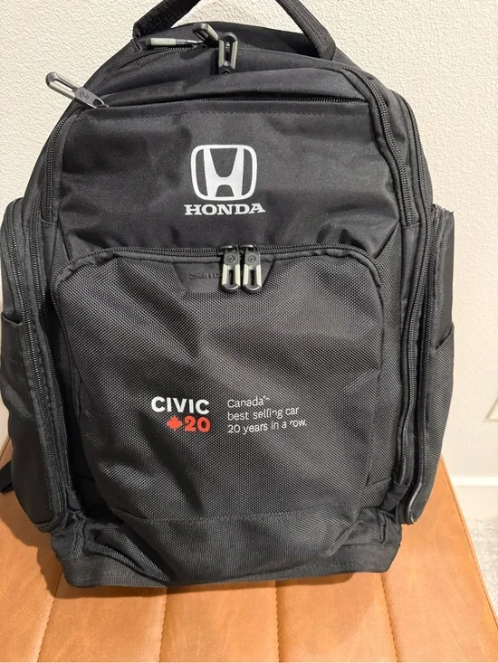 Black Samsonite Honda Branded  Backpack - Branded Men’s Travel Bag