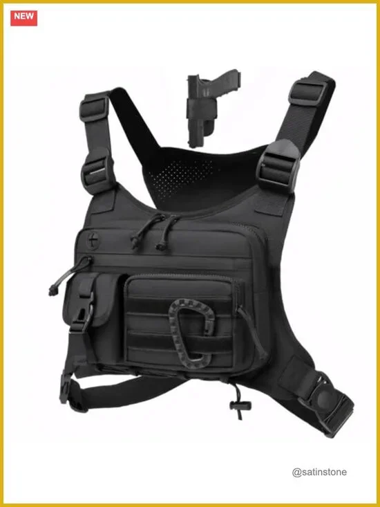 Tactical Chest Bag Outdoor Vest for Running Cycling EDC