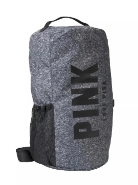 PINK Victoria's Secret Heather Gray campus convertible duffle bag B4