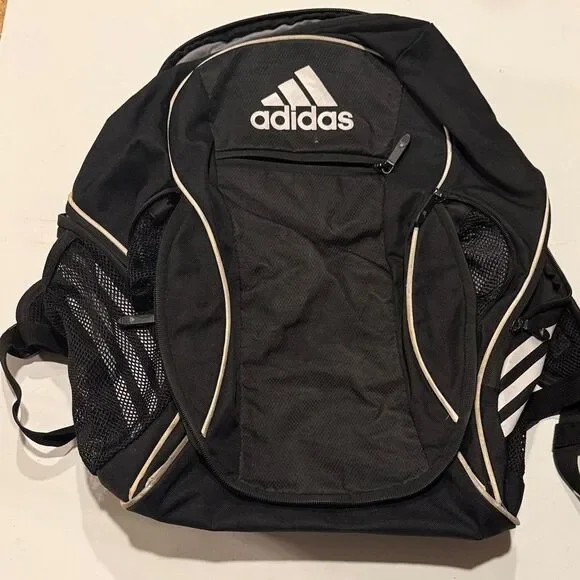 Adidas Black and White Men's Backpack