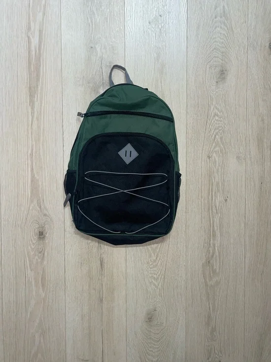 Men's Green and Black Daypack Backpack - Casual Everyday Carry