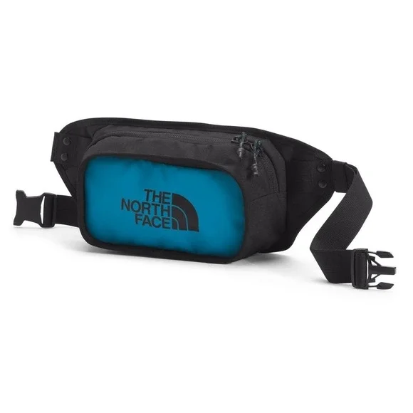 The North Face Explore Hip Pack - Banff Blue/TNF Black Adjustable Belt‎ Zipper