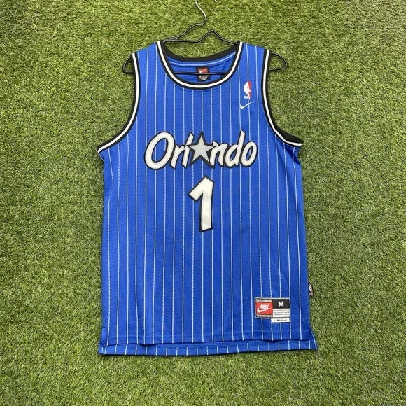 Vintage Orlando Magic Nike Jersey Mens Medium Penny Hardaway Pinstripe Swingman