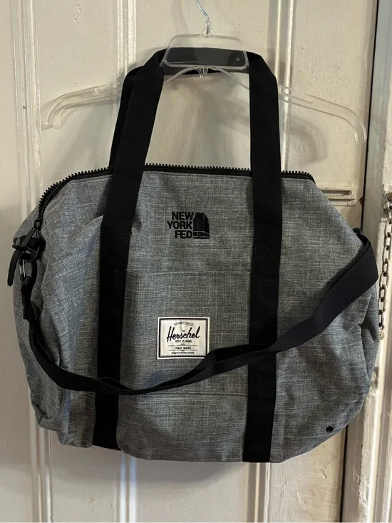 Herschel Supply Company Grey Duffel Bag with Black Straps - Men Bags