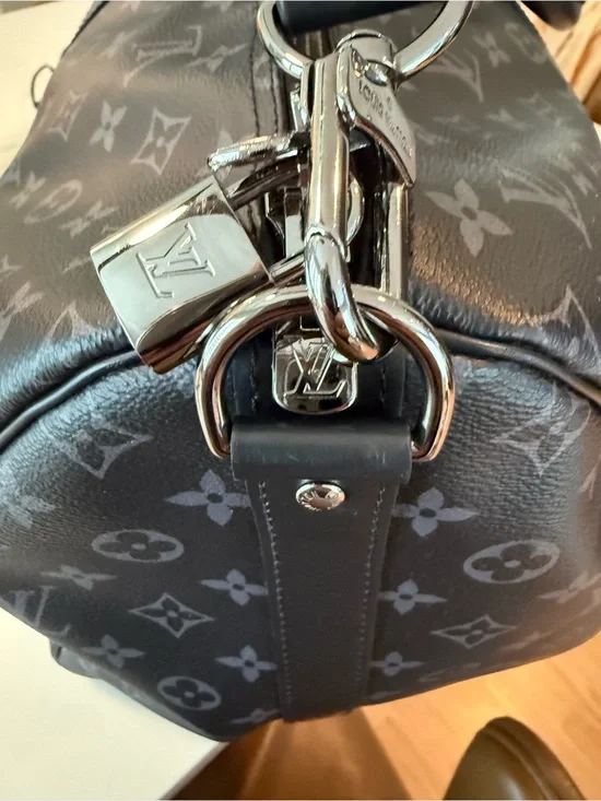 Louis Vuitton Gray Monogram Keepall 55 Duffel Bag