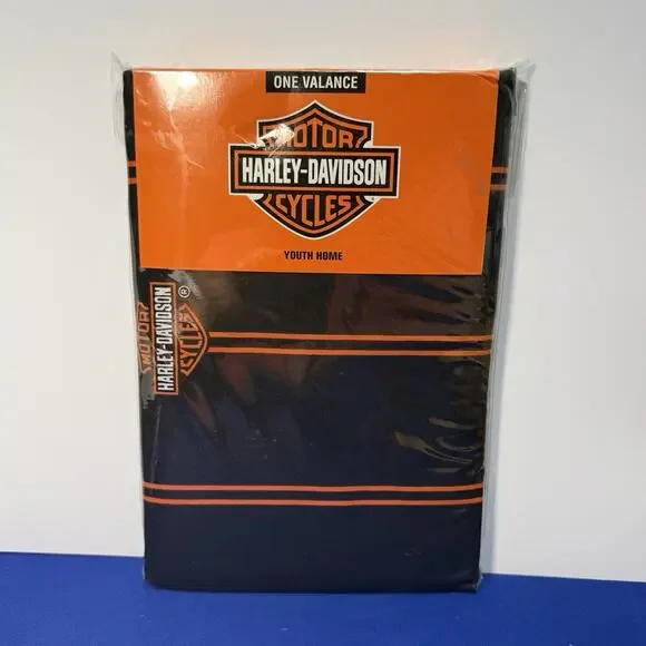 Rare VTG 2008 Harley-Davidson Flame Rider Fireball Series Valance 84”x15” New