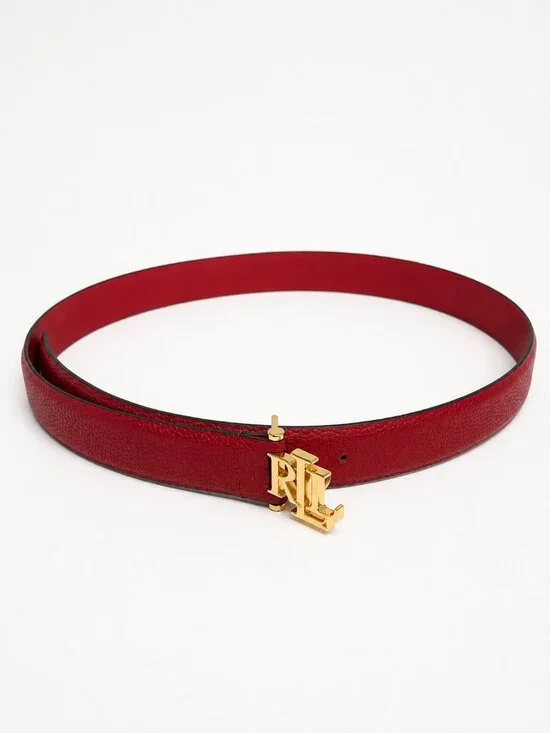Lauren Ralph Lauren Red LRL Logo Belt