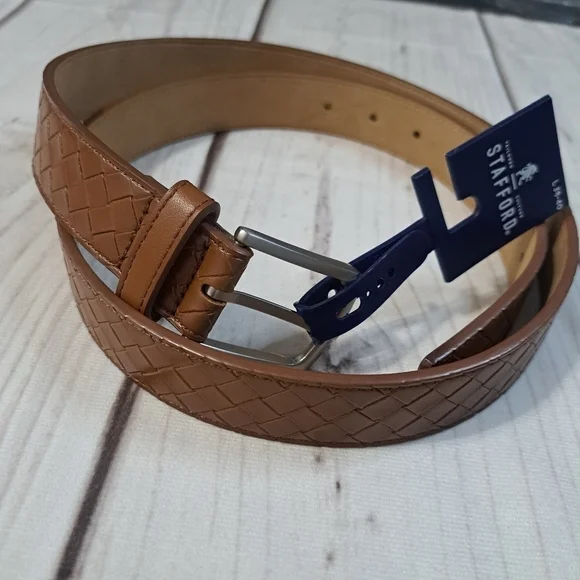 Stafford Tan Belt Mens Size Large 38-40