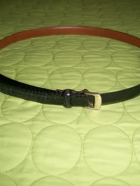 Ralph Lauren Black Leather Belt Size XL