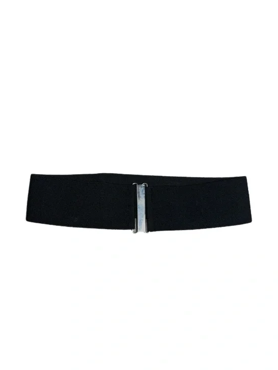 Y2K Elastic Clinch Minimalistic Silver Hardware Belt