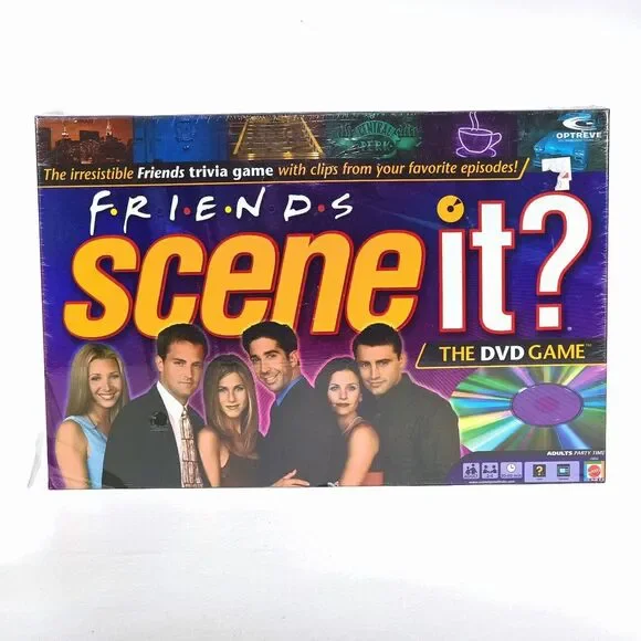 Scene It? Friends Edition DVD Game Night Trivia Complete Pop Culture TV Show 90s