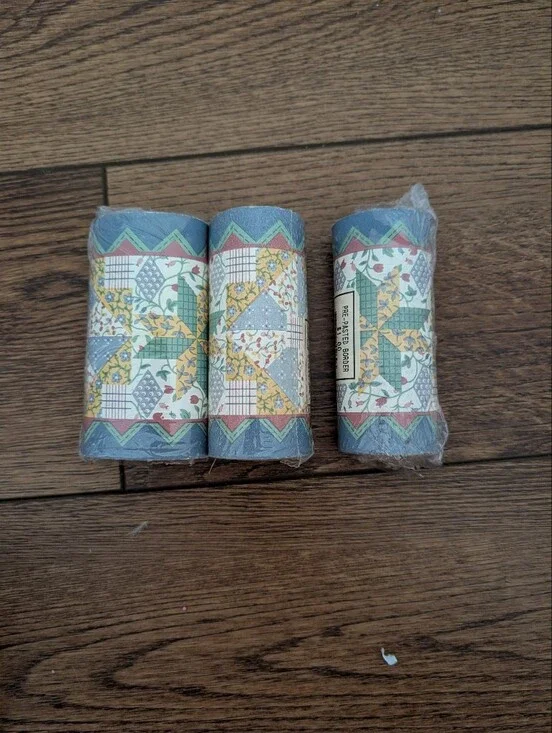Vintage Multicolor Floral‎ Patchwork Wallpaper Border Grandmacore Cottagecore